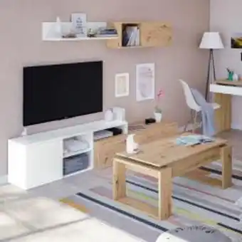 BricoCentro Mueble salon julia nodi/artik 221x44x40cm oferta