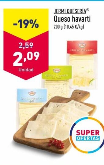 ALDI JERMI QUESERÍAⓇ Queso havarti oferta