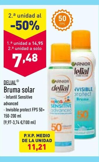 ALDI DELIALⓇ Bruma solar oferta
