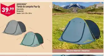ALDI ADVENTURIDGEⓇ Tienda de campaña Pop-Up oferta