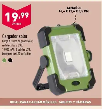 ALDI Cargador solar oferta