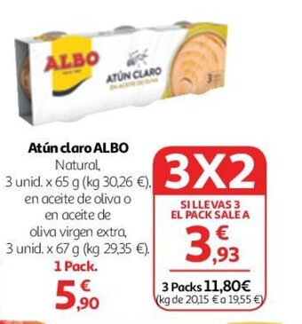 Alcampo Atún claro ALBO oferta