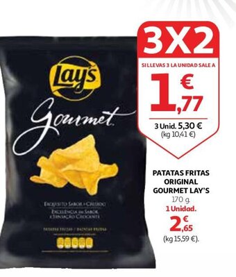 Alcampo PATATAS FRITAS ORIGINAL GOURMET LAY'S oferta