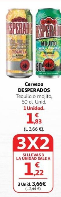 Alcampo Cerveza DESPERADOS oferta