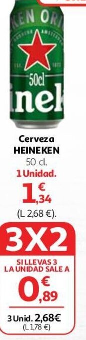 Alcampo Cerveza HEINEKEN oferta