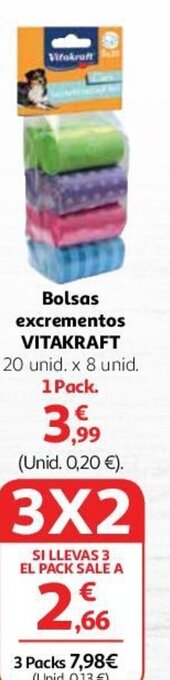 Alcampo Bolsas excrementos VITAKRAFT oferta