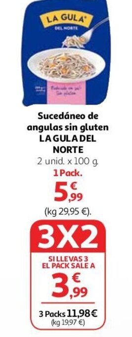 Alcampo Sucedáneo de angulas sin gluten LA GULA DEL NORTE oferta