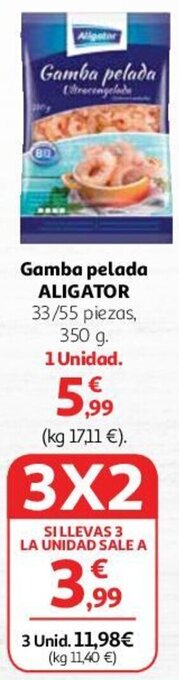 Alcampo Gamba pelada ALIGATOR oferta