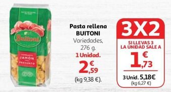 Alcampo Pasta rellena BUITONI oferta