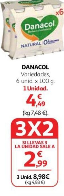 Alcampo DANACOL oferta