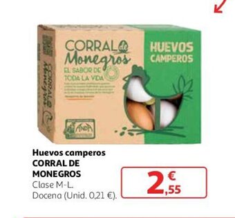 Alcampo Huevos camperos CORRAL DE MONEGROS oferta