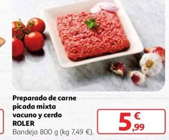 Alcampo Preparado de carne picada mixta vacuno y cerdo ROLER oferta
