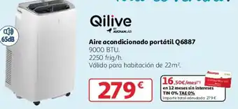 Alcampo Qilive Aire acondicionado portátil Q6887 oferta