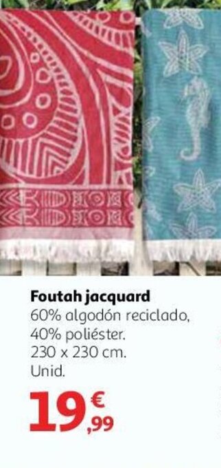 Alcampo Foutah jacquard oferta