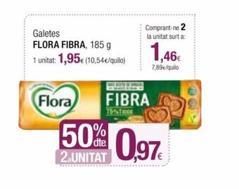 Condis Galetes FLORA FIBRA, 185 g oferta