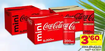 Supermercados Dani COCA-COLA gama lata P-6 x 20 cl* oferta