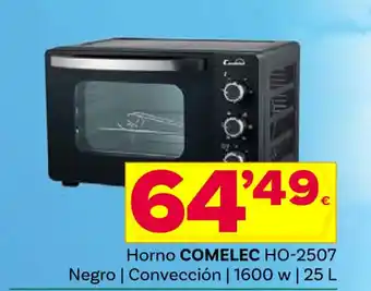 Supermercados Dani Horno COMELEC HO-2507 Negro | Convección | 1600 w | 25 L oferta