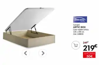 Conforama Canapé ARTIC BOX Color madera ártica. oferta