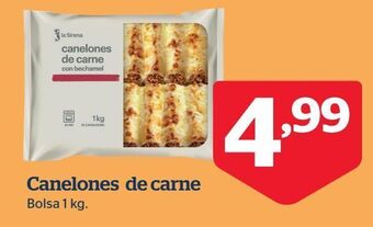 La Sirena Canelones de carne oferta