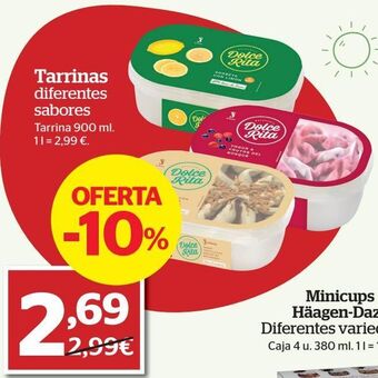 La Sirena Tarrina de helado oferta