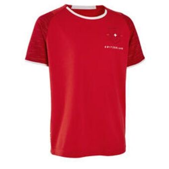 Decathlon Camiseta de fútbol suiza niños kipsta f100 2022 oferta