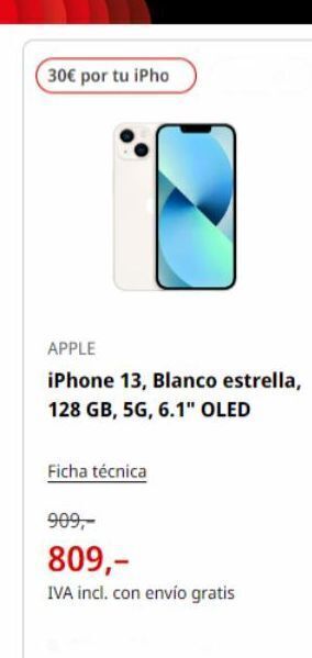 MediaMarkt Iphone 13 oferta