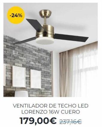 Lúzete Ventilador de techo lorenzo oferta