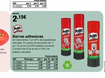 Staples Kalamazoo Barra adhesiva pritt oferta