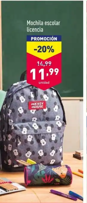 ALDI Mochila escolar Licencia oferta