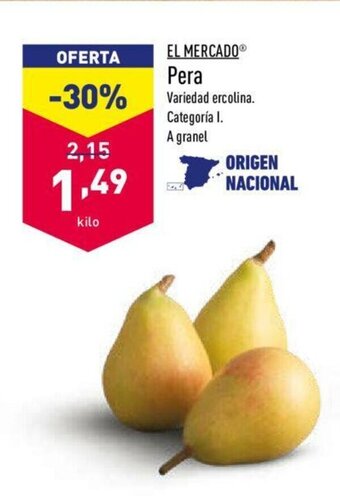 ALDI El Mercado Pera oferta