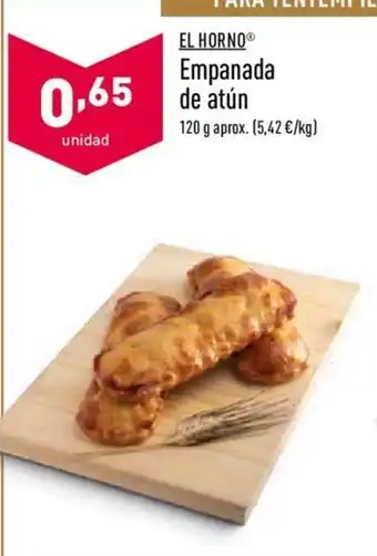 ALDI El Horno Empanada de atún 120g oferta