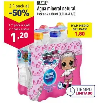 ALDI Nestlé Agua mineral natural 6 x 330ml oferta