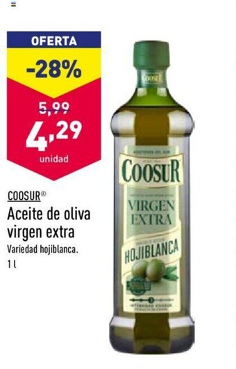 ALDI Coosur Aceite de oliva virgen extra 1L oferta
