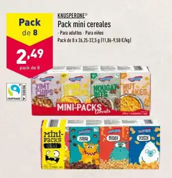 ALDI Knusperone Pack mini cereales oferta