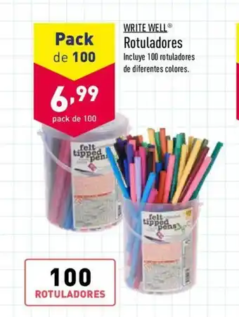 ALDI Write Well Rotuladores oferta