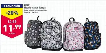 ALDI Disney Mochila escolar licencia 44x31x15cm oferta