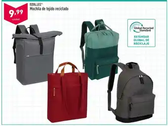 ALDI Royal Life Mochila de tejido reciclado oferta