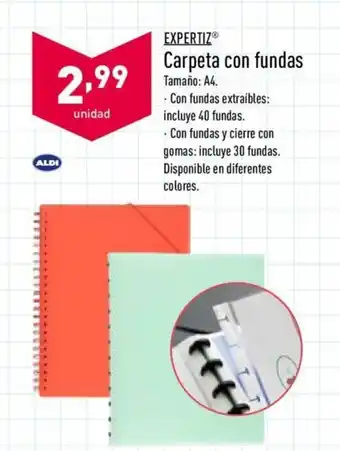 ALDI Expertiz Carpeta con fundas oferta