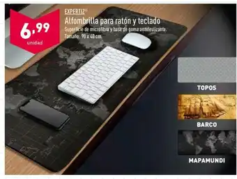 ALDI Expertiz Alfombrilla para ratón y teclado 90x40cm oferta