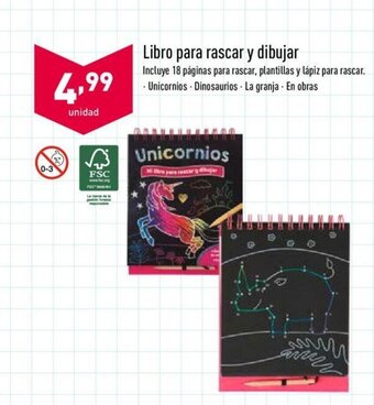 ALDI Libro para rascar y dibujar oferta