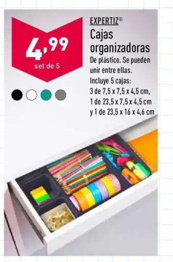 ALDI Expertiz Cajas organizadoras oferta