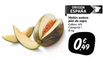 Carrefour Market Melón Entero Poel De Sapo oferta