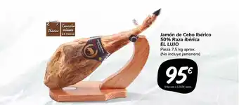 Carrefour Market El Lujo Jamón De Cebo Ibérico 50% Raza Ibérica 7,5kg oferta