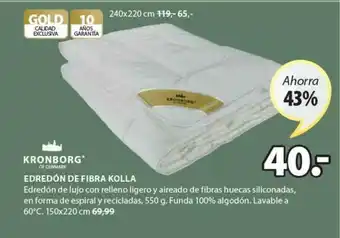 JYSK Kronborg Edredón De Fibra Kolla oferta