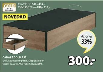 JYSK Canapé Gold A55 oferta