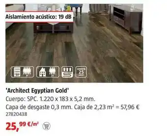 Bauhaus 'architect Egyptian Gold' oferta