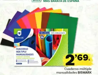 Supermercados Dani Bismark Cuaderno Múltiple Manualidades oferta