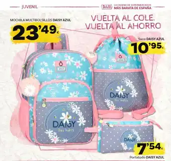 Supermercados Dani Mochila Multibolsillos Daisy Azul oferta