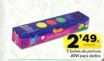 Supermercados Dani Jovi 5 Botes De Pintura Para Dedos oferta