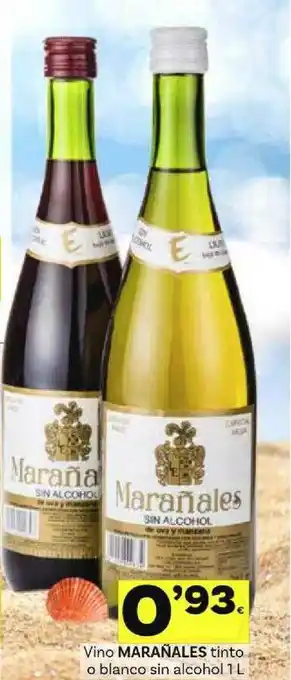 Supermercados Dani Marañales Vino Tinto O Blanco Sin Alcohol 1L oferta